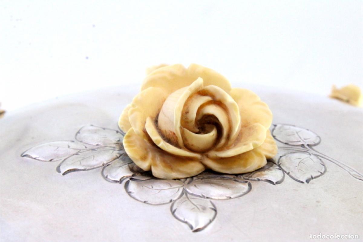 Antig&uuml;edades: plato de dulces de plata - Foto 7