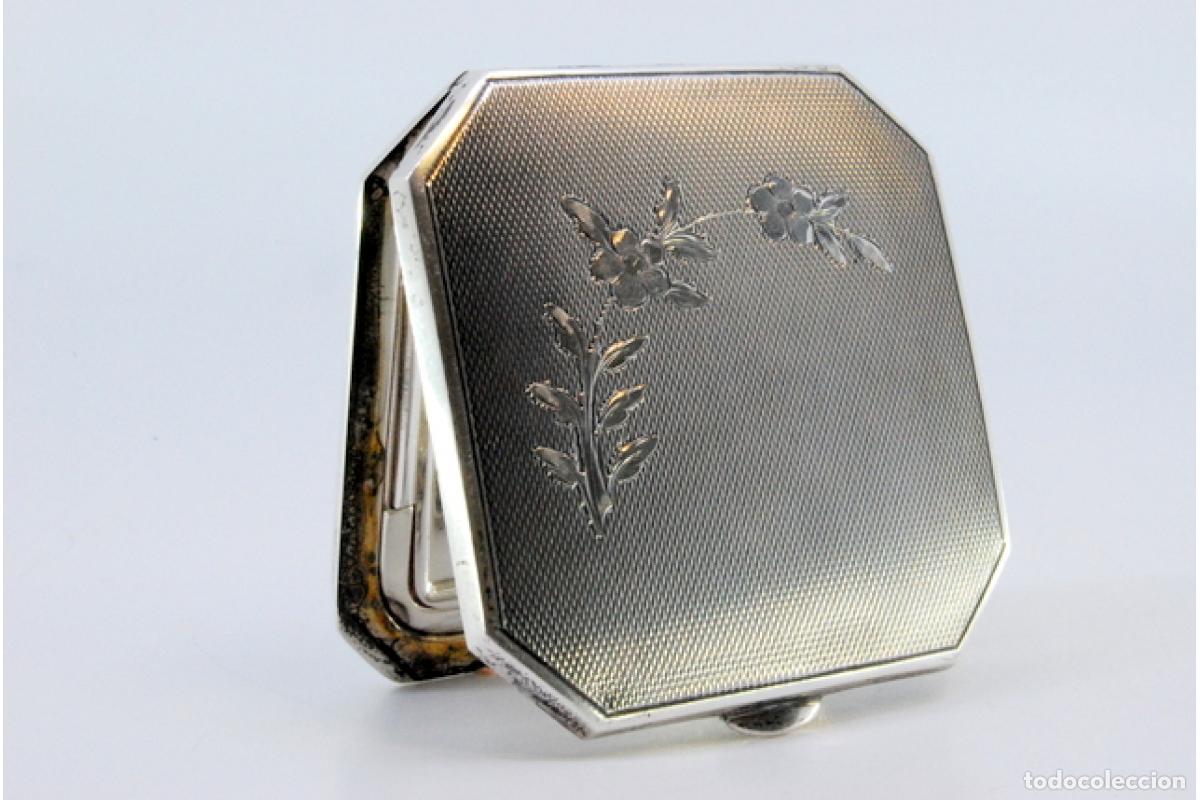 Antig&uuml;edades: Estuche de belleza plateado - Foto 2