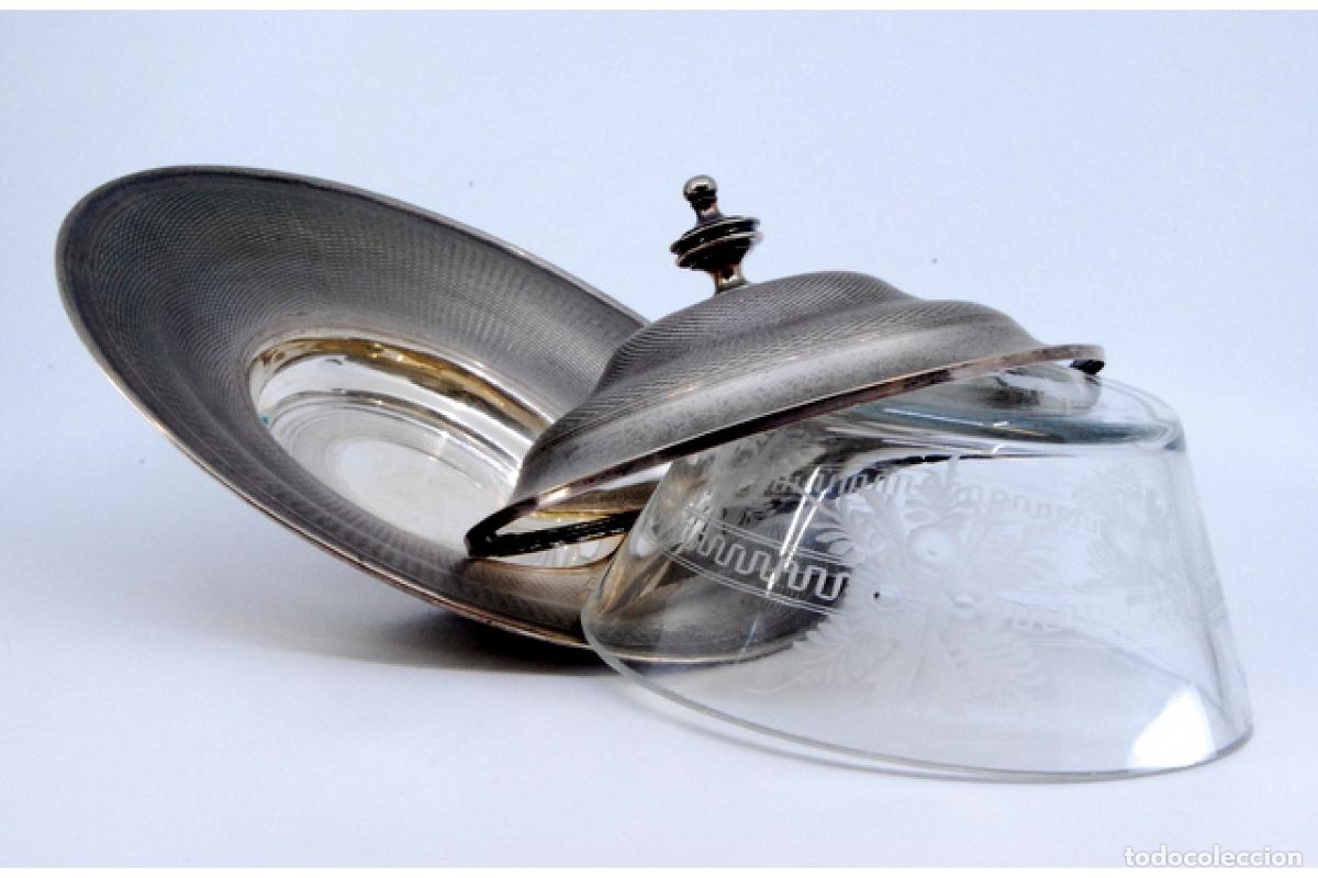 Antig&uuml;edades: plato de dulces de plata - Foto 4