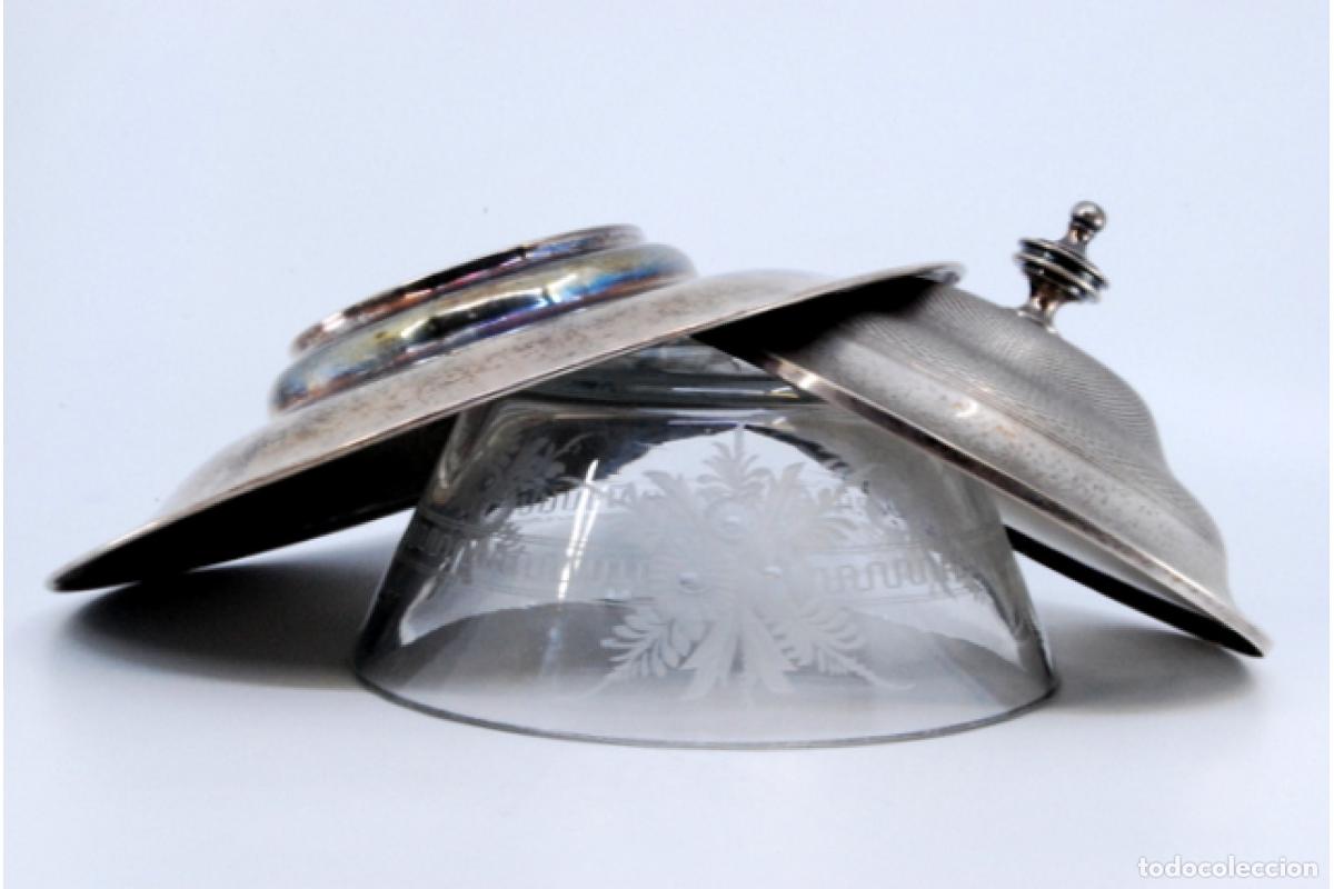 Antig&uuml;edades: plato de dulces de plata - Foto 5