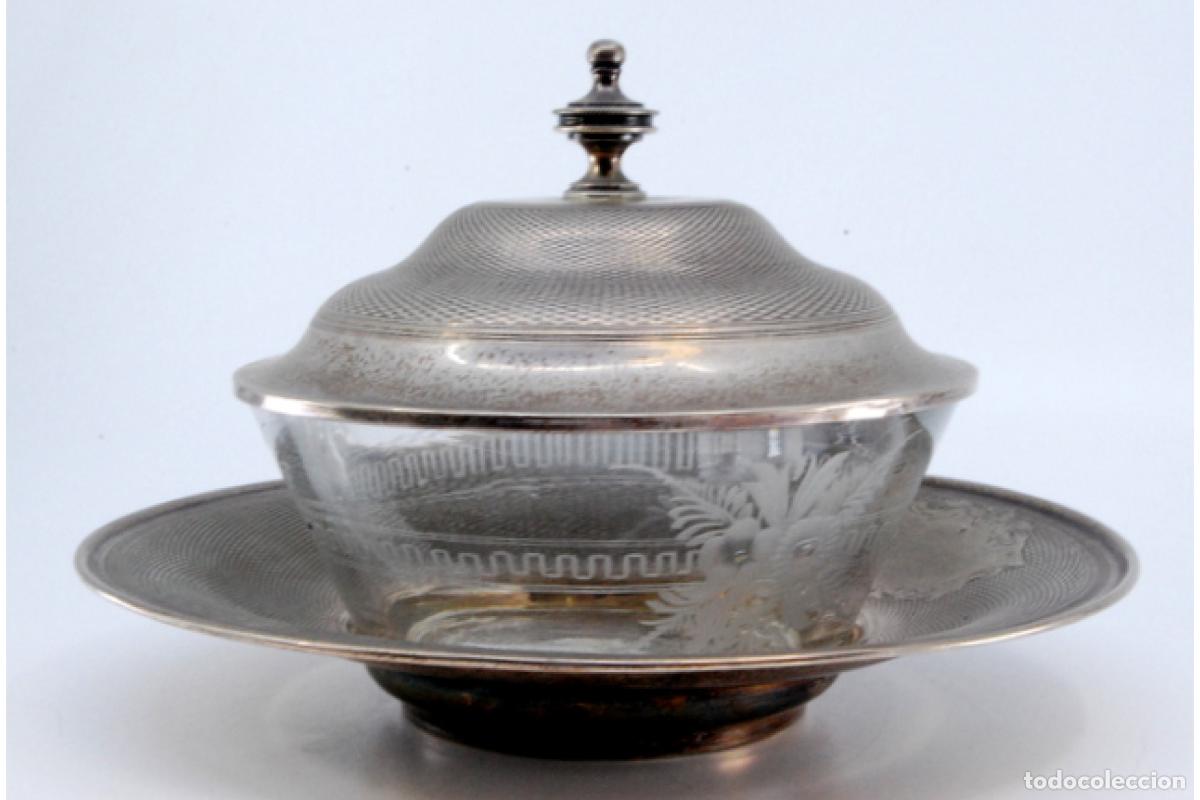 Antig&uuml;edades: plato de dulces de plata - Foto 6