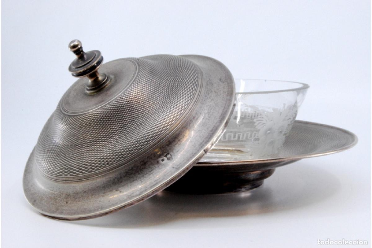 Antig&uuml;edades: plato de dulces de plata - Foto 7