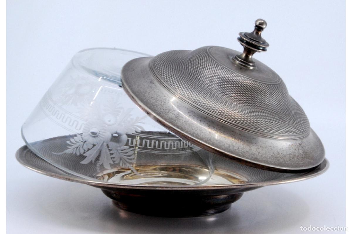 Antig&uuml;edades: plato de dulces de plata - Foto 8