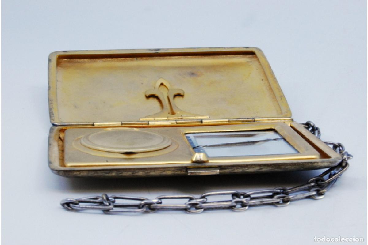 Antig&uuml;edades: Estuche de belleza plateado - Foto 3