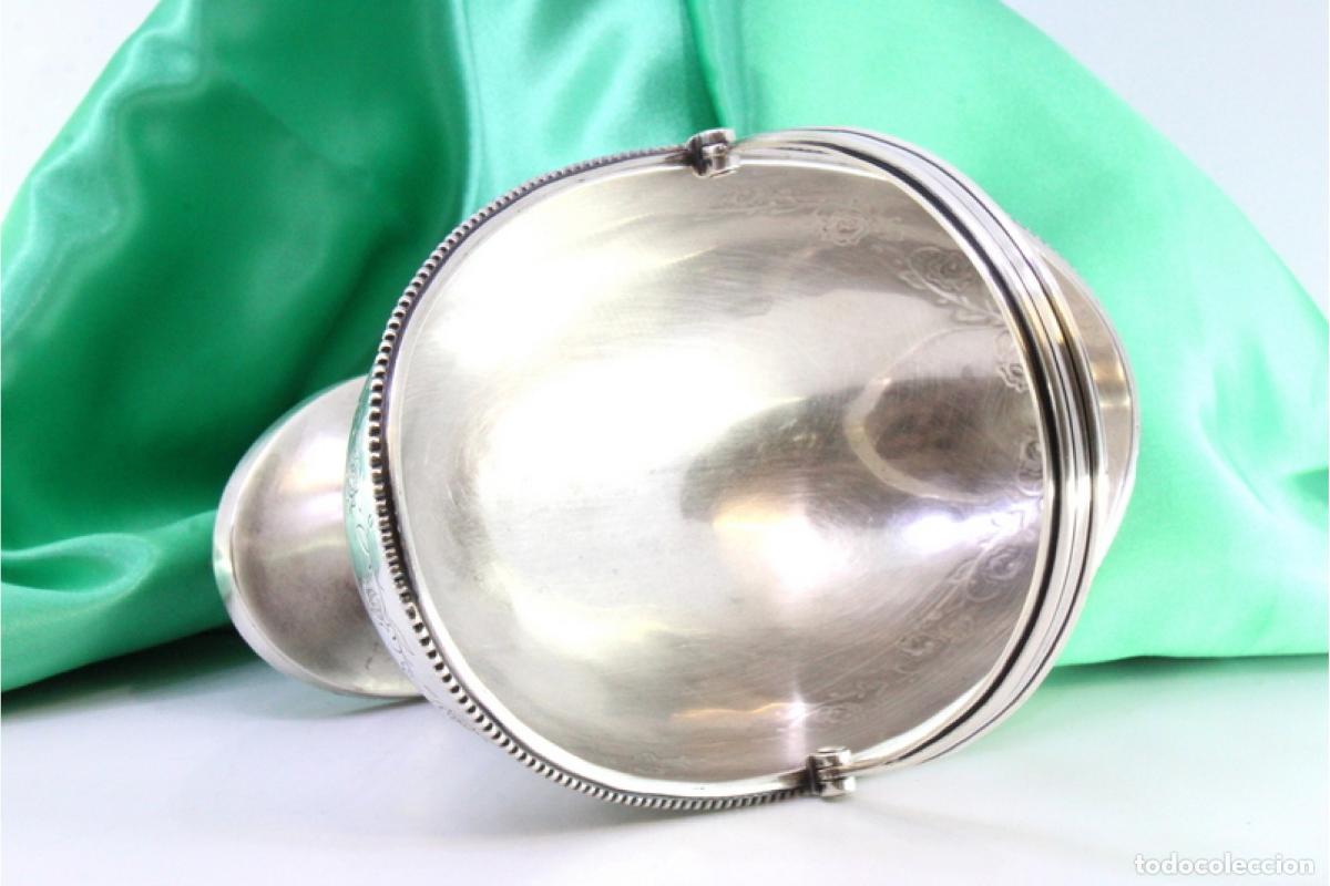 Antig&uuml;edades: plato de dulces de plata - Foto 5