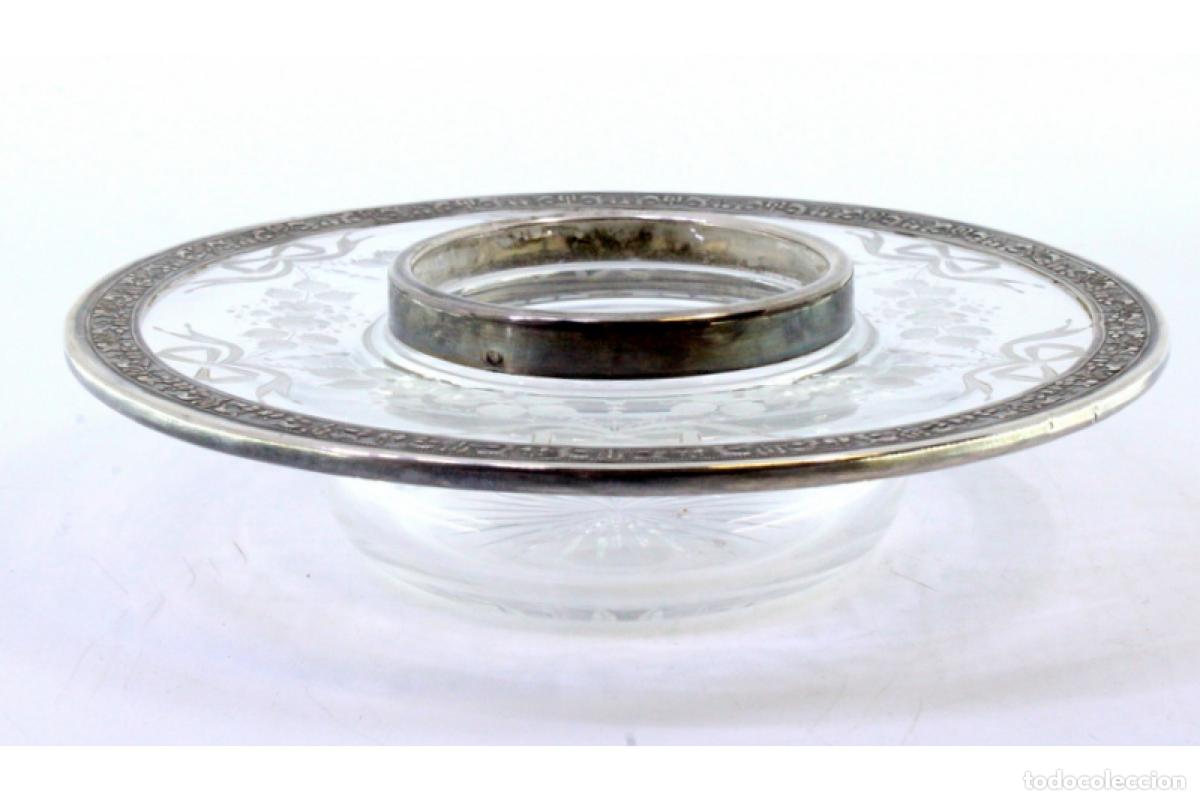 Antig&uuml;edades: plato de dulces de plata - Foto 4