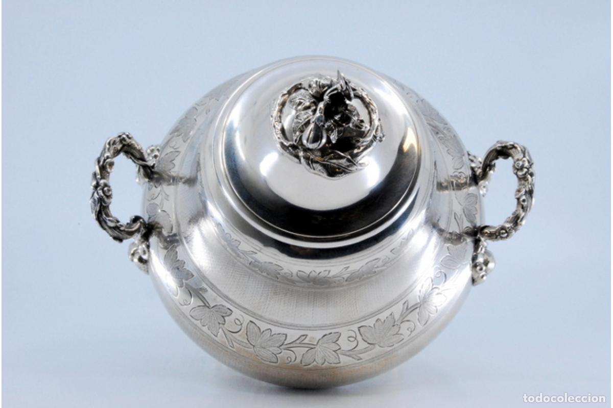 Antig&uuml;edades: Azucarero de plata - Foto 3