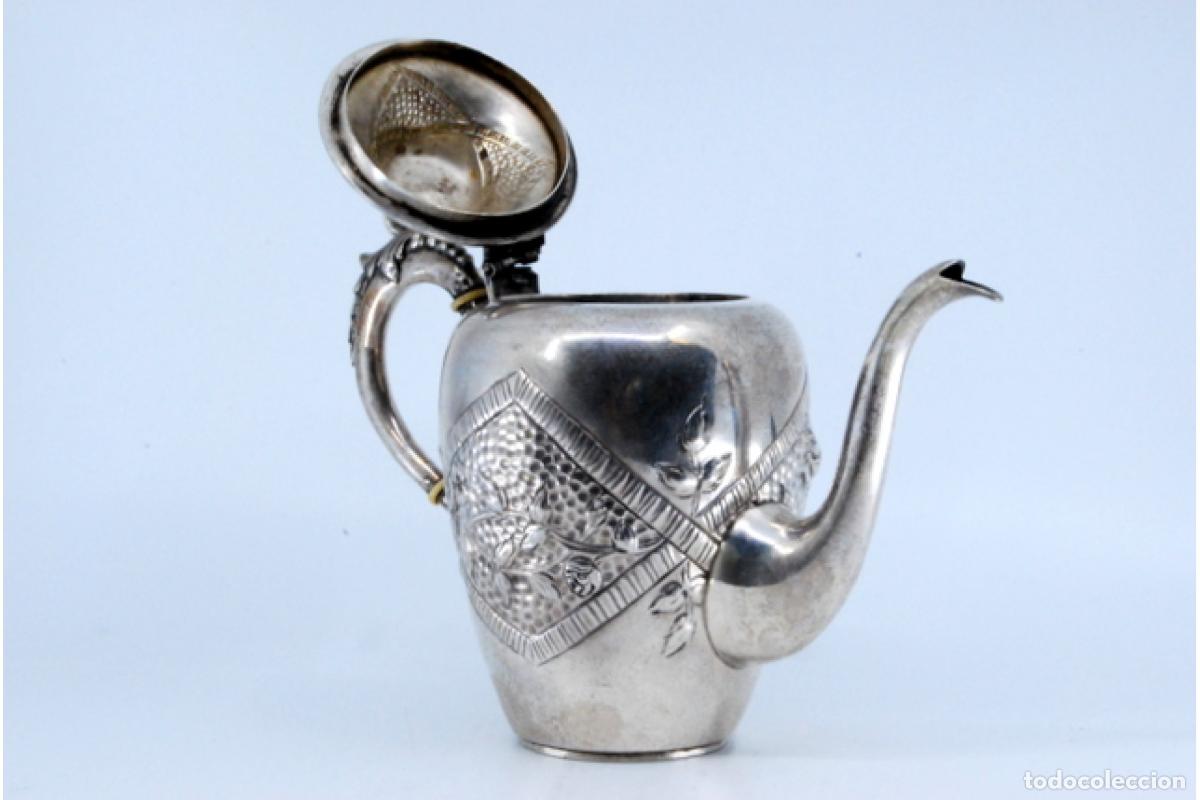 Antig&uuml;edades: tetera de plata - Foto 6