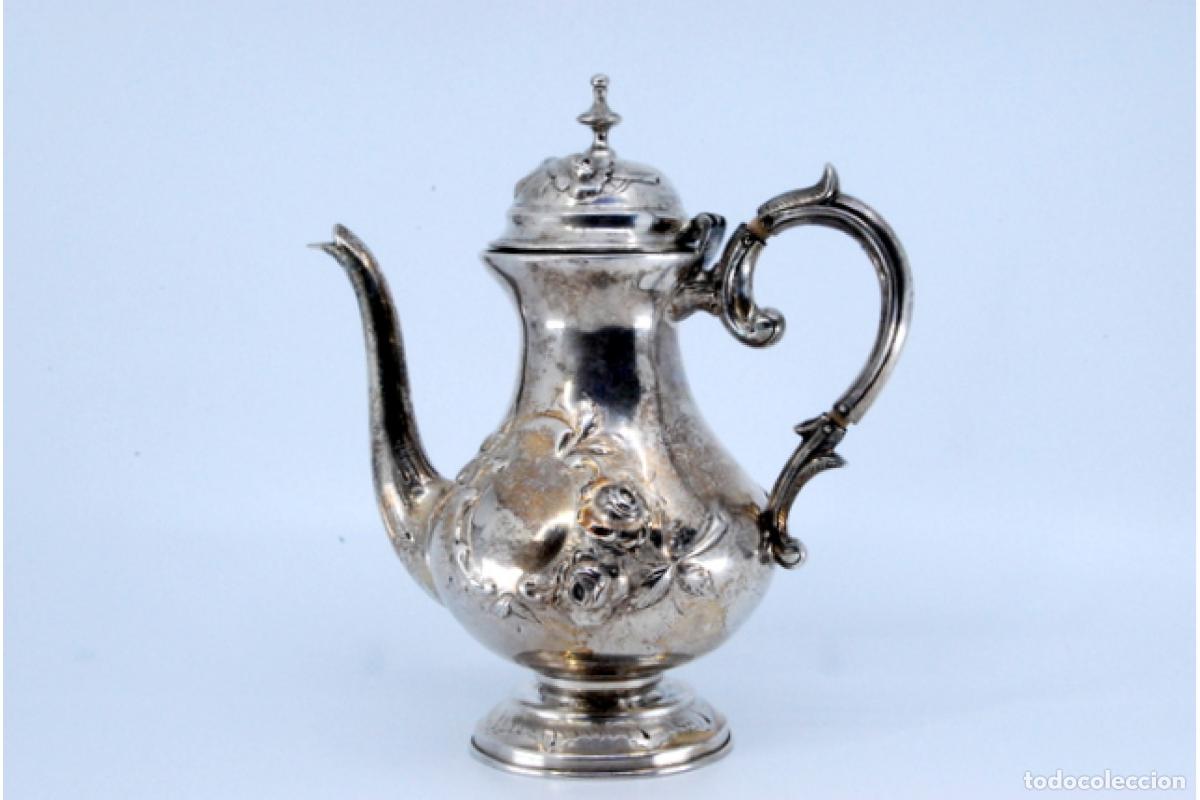 Antig&uuml;edades: Cafetera de plata - Foto 2