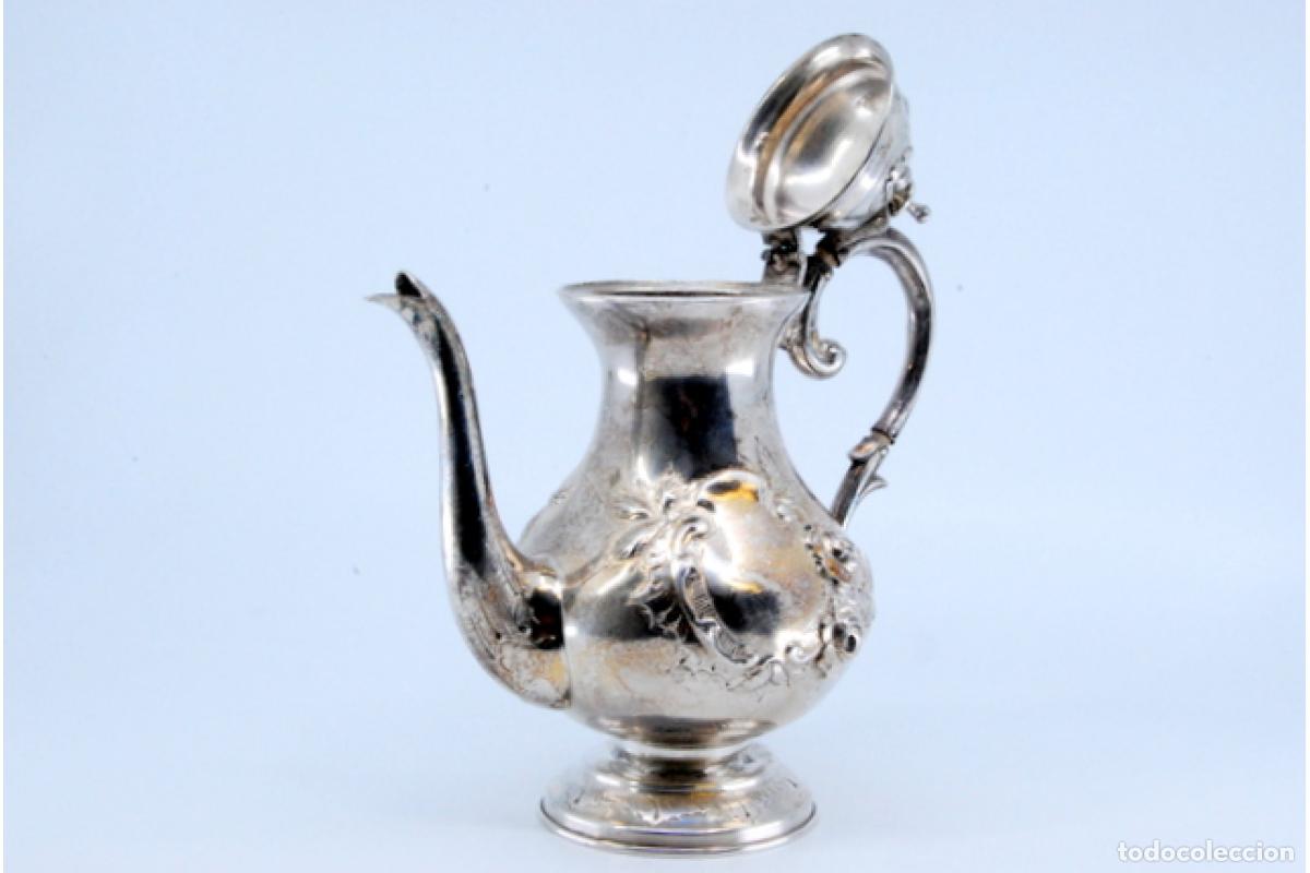 Antig&uuml;edades: Cafetera de plata - Foto 3