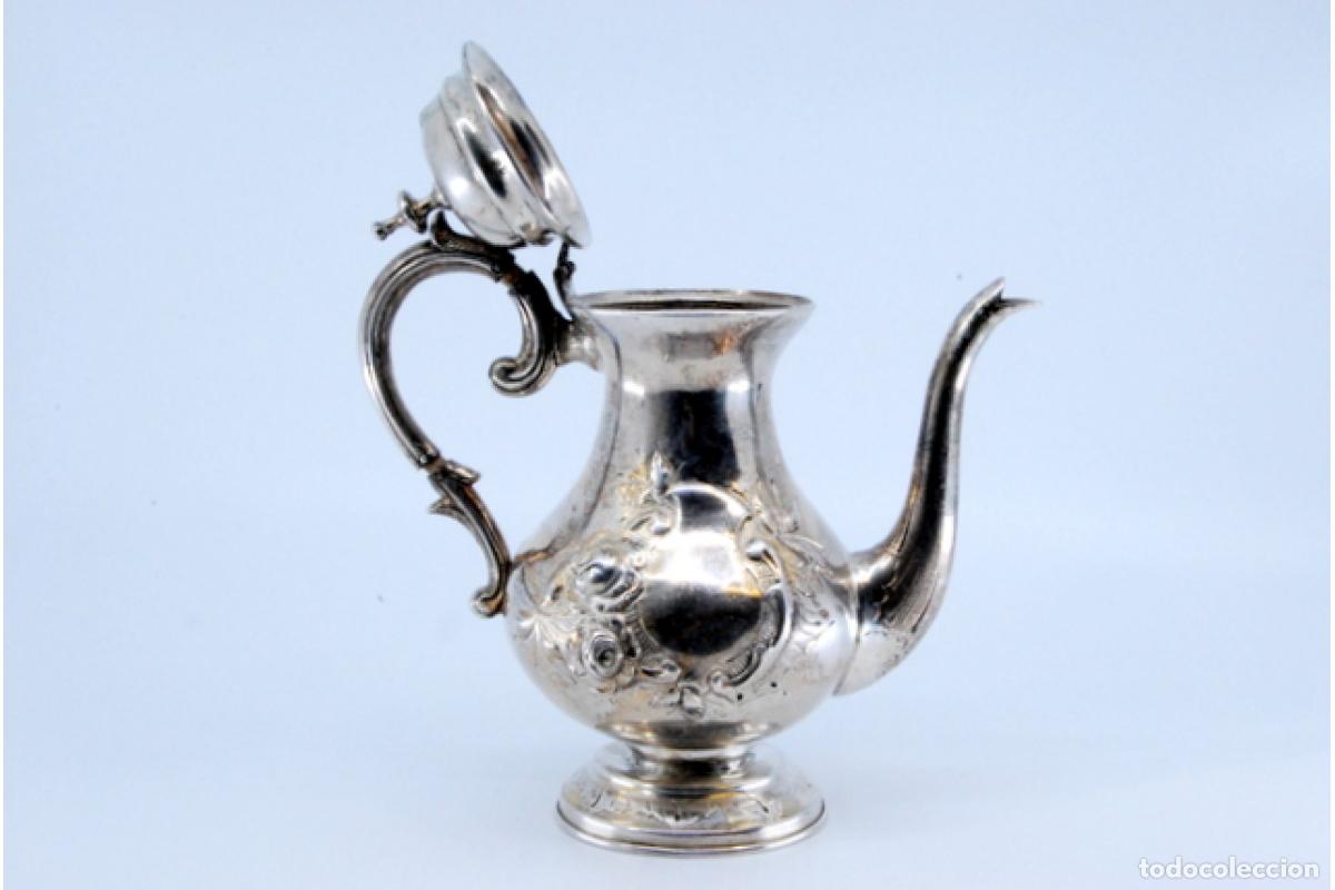 Antig&uuml;edades: Cafetera de plata - Foto 4