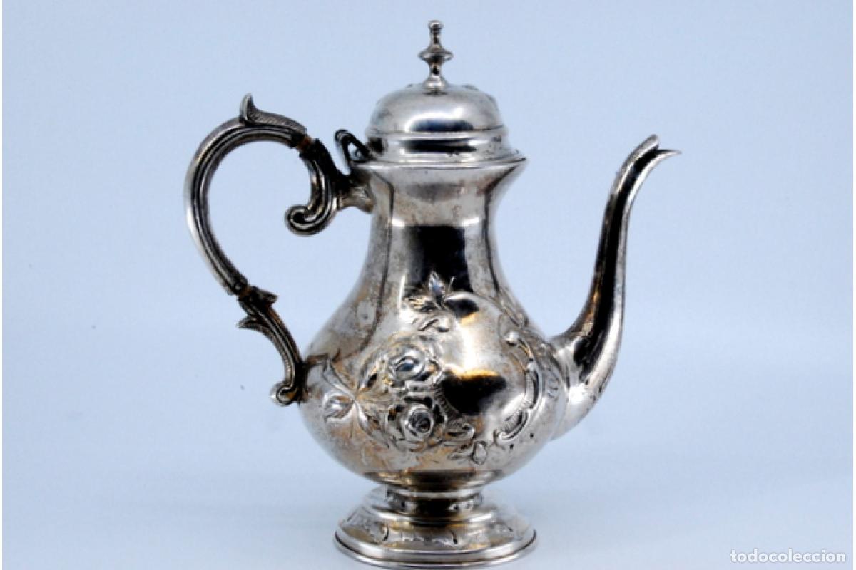 Antig&uuml;edades: Cafetera de plata - Foto 10