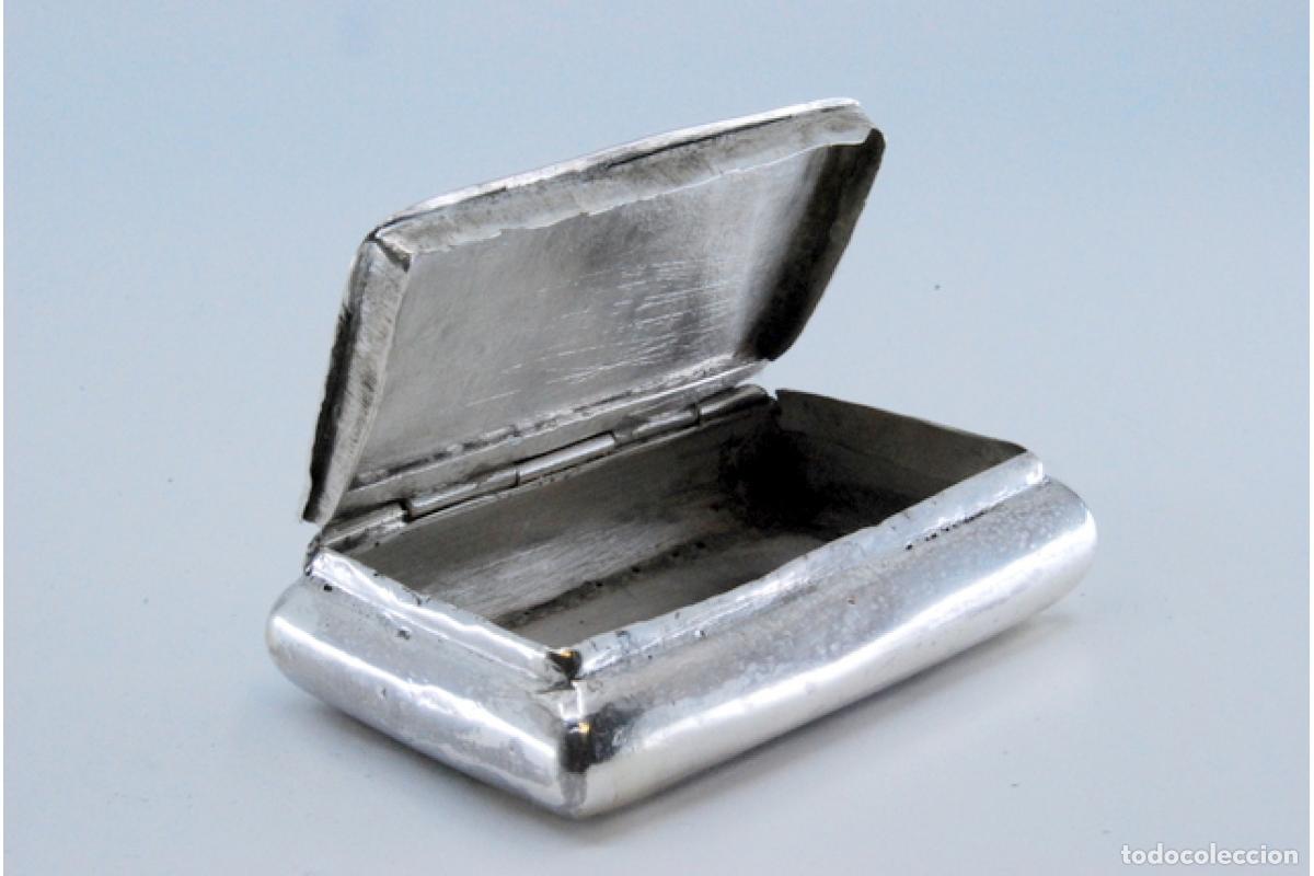 Antig&uuml;edades: Caja de rap&eacute;, en plata - Foto 2