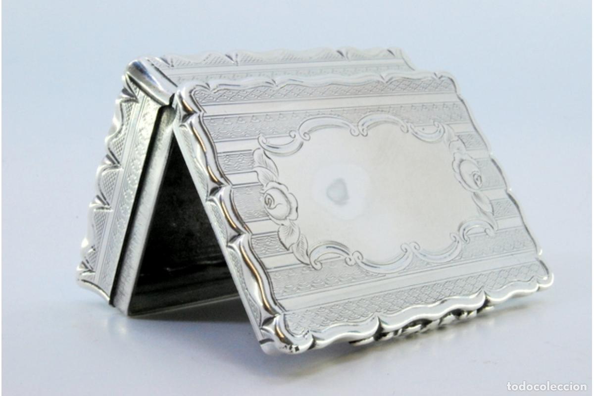 Antig&uuml;edades: Caja de rap&eacute;, en plata - Foto 2