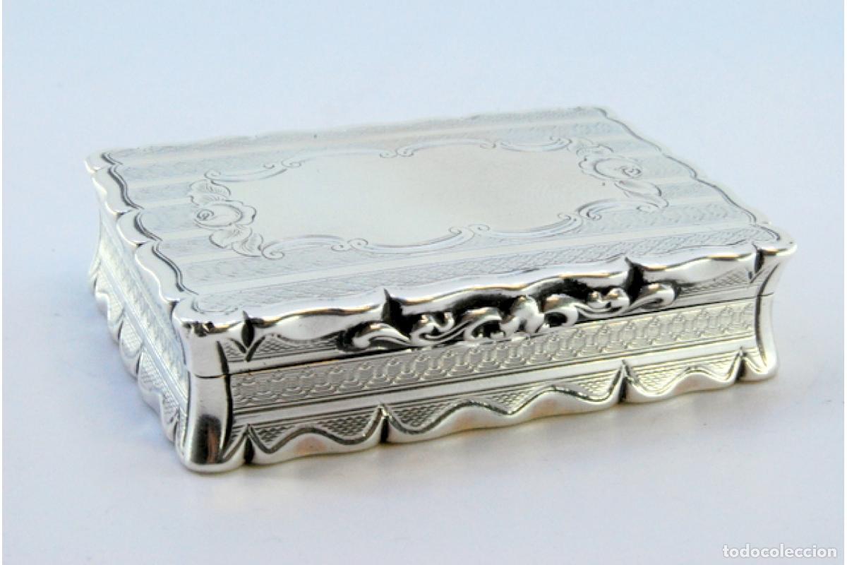 Antig&uuml;edades: Caja de rap&eacute;, en plata - Foto 6