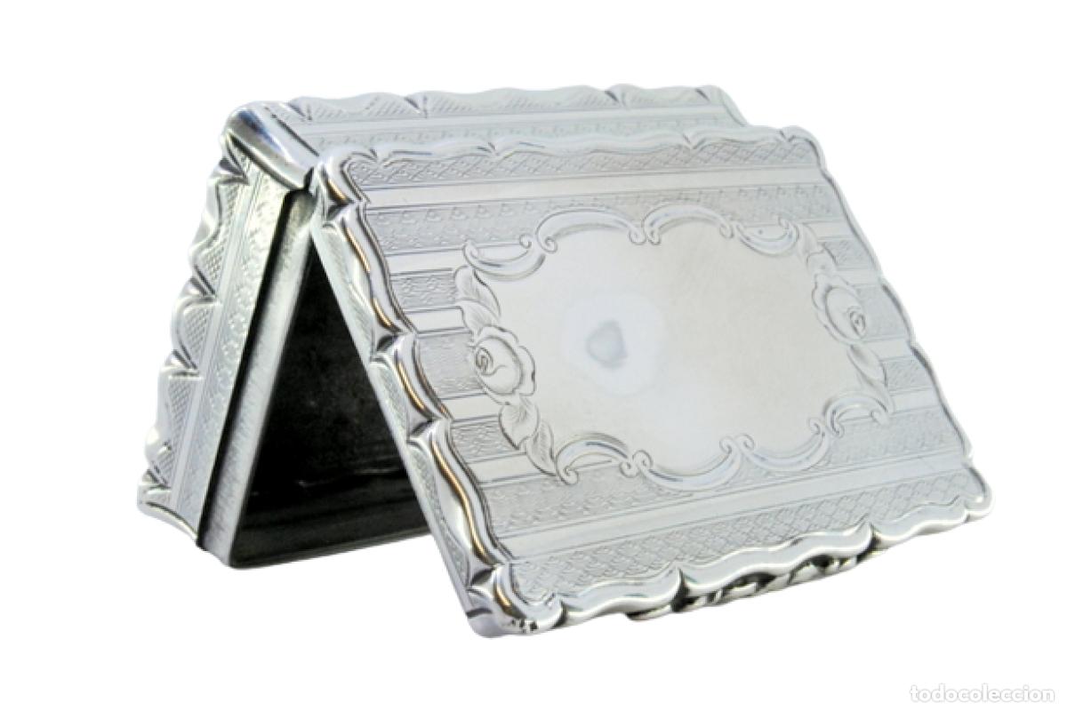 Antig&uuml;edades: Caja de rap&eacute;, en plata - Foto 1