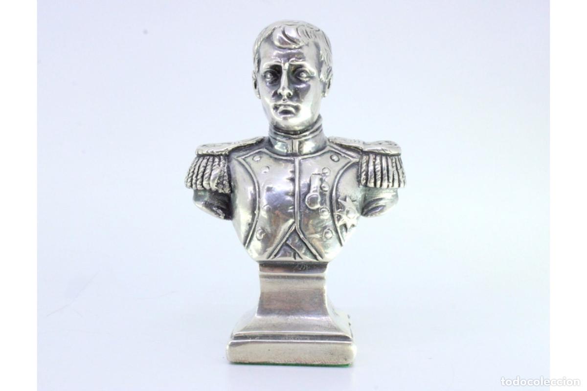 Antig&uuml;edades: Busto de Napole&oacute;n, en plata - Foto 3