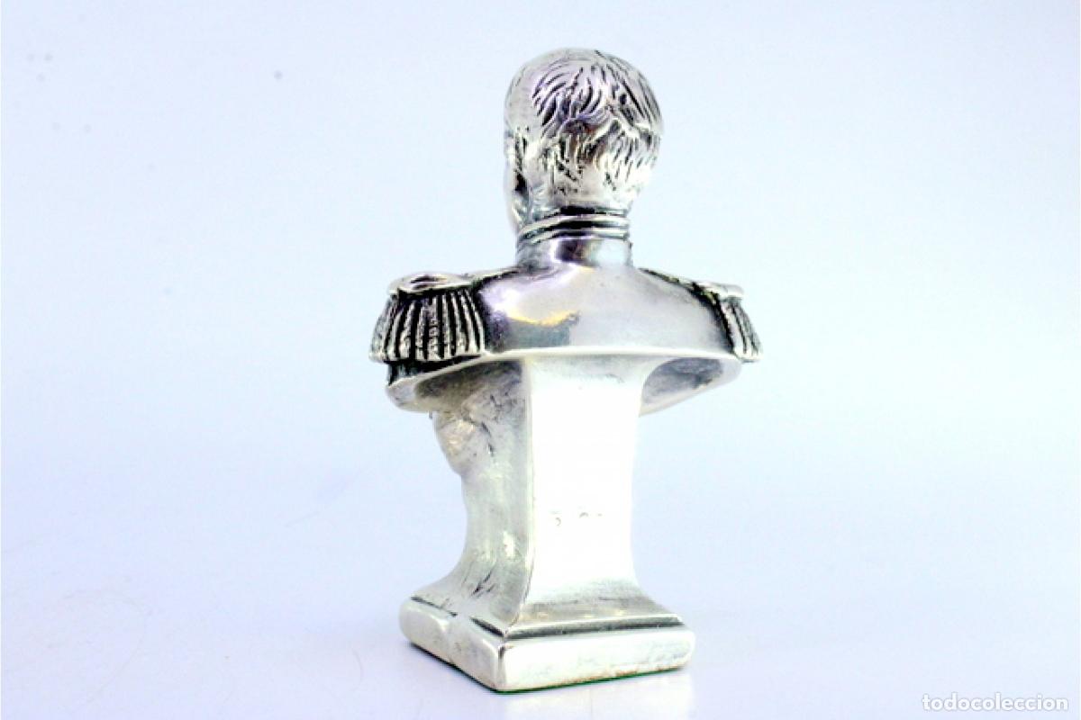 Antig&uuml;edades: Busto de Napole&oacute;n, en plata - Foto 4