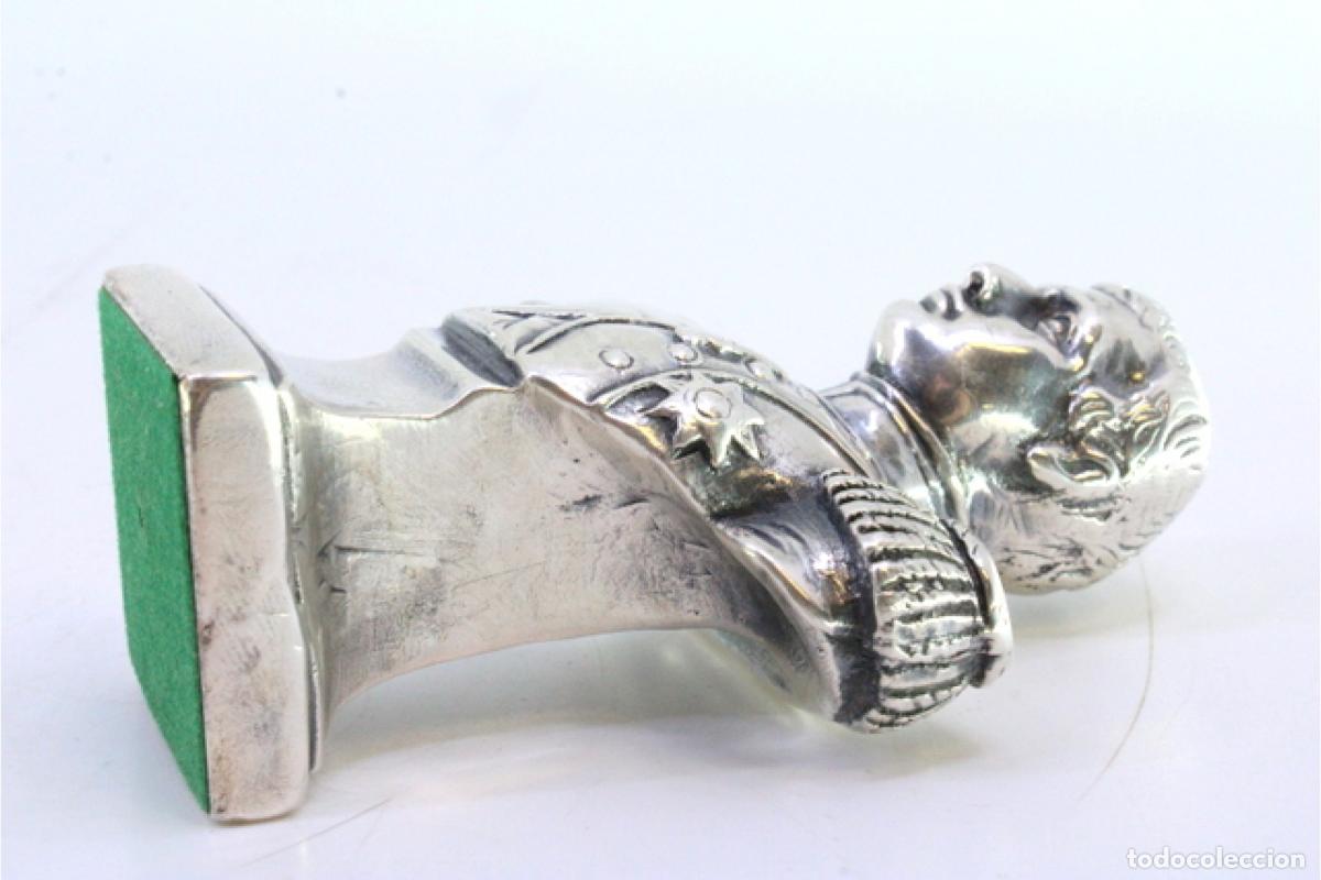 Antig&uuml;edades: Busto de Napole&oacute;n, en plata - Foto 6