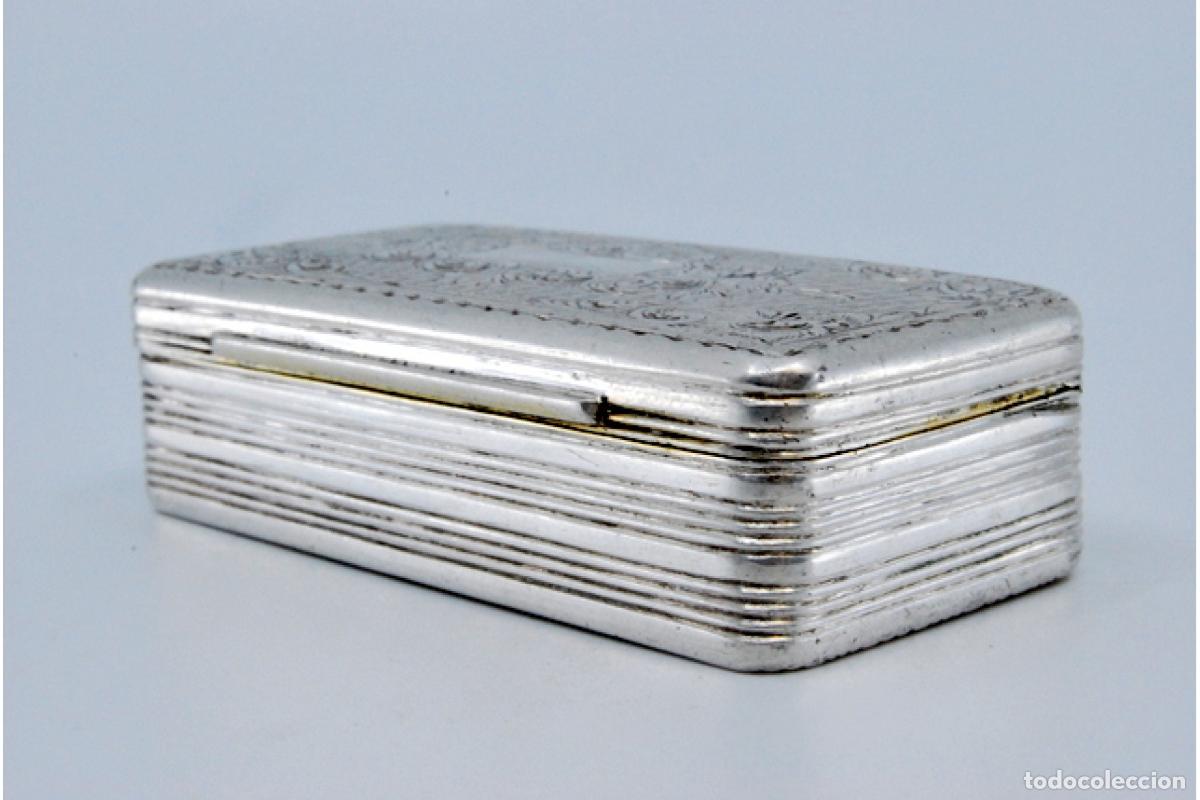 Antig&uuml;edades: Caja de rap&eacute;, en plata - Foto 4