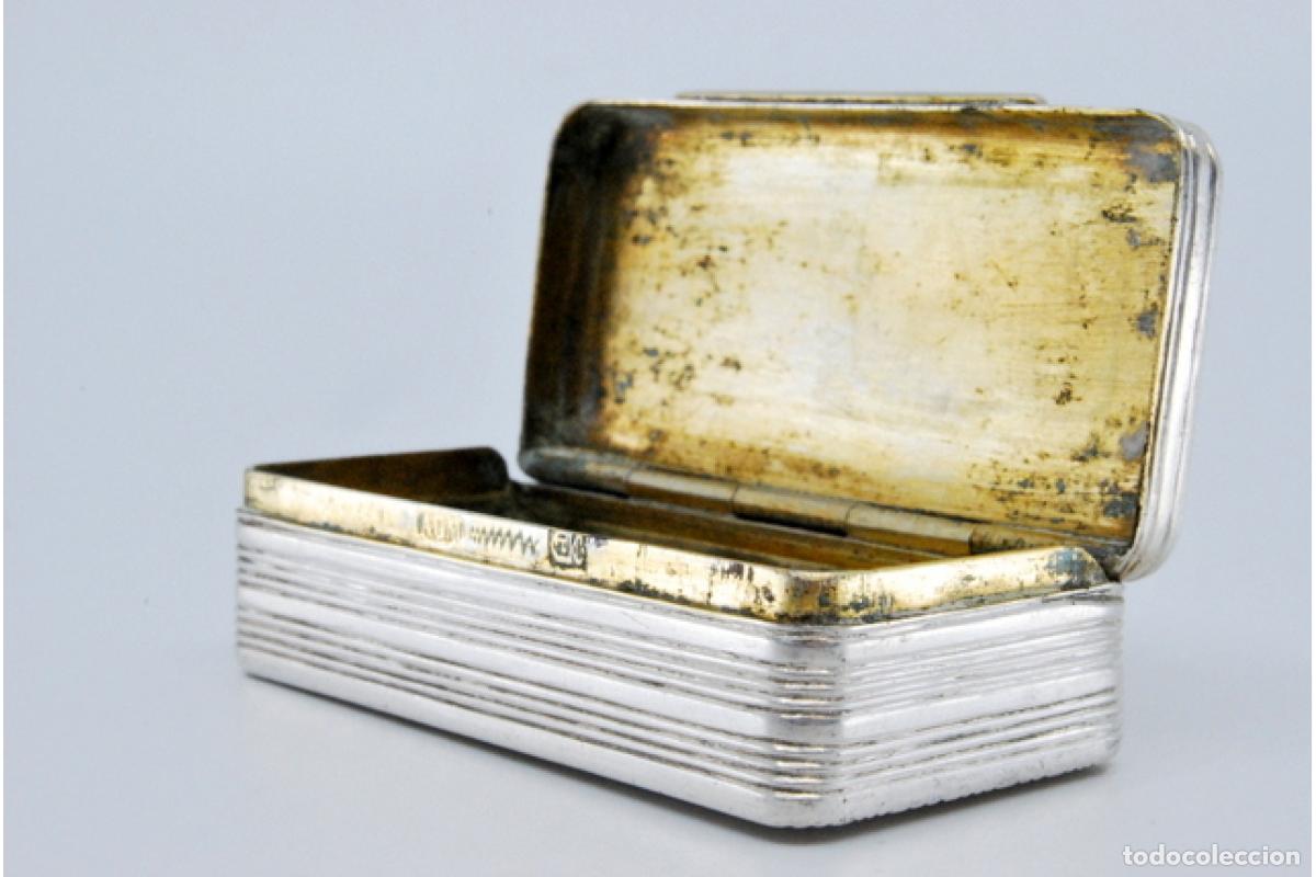 Antig&uuml;edades: Caja de rap&eacute;, en plata - Foto 5