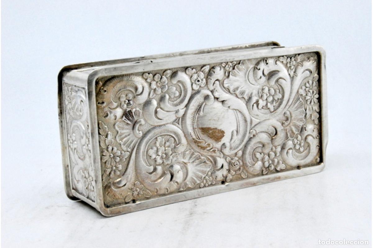 Antig&uuml;edades: Caja de rap&eacute;, en plata - Foto 3