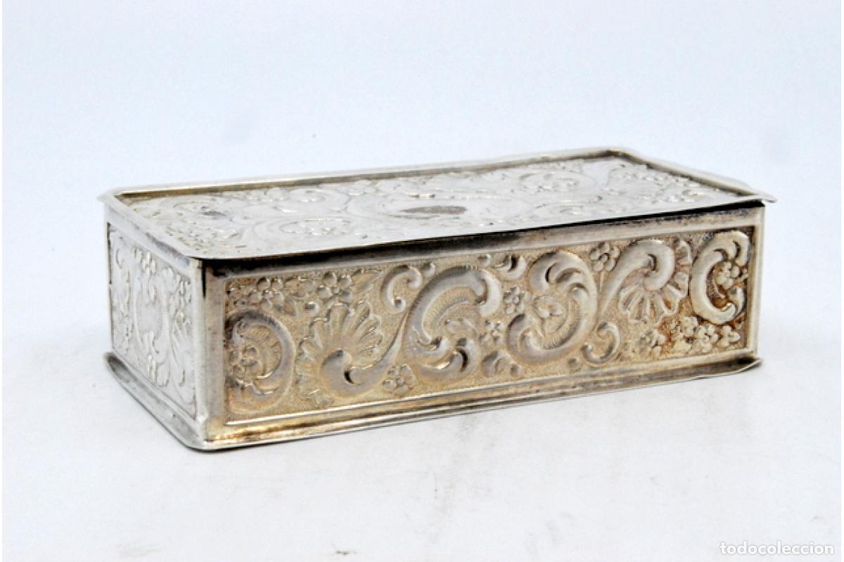 Antig&uuml;edades: Caja de rap&eacute;, en plata - Foto 4
