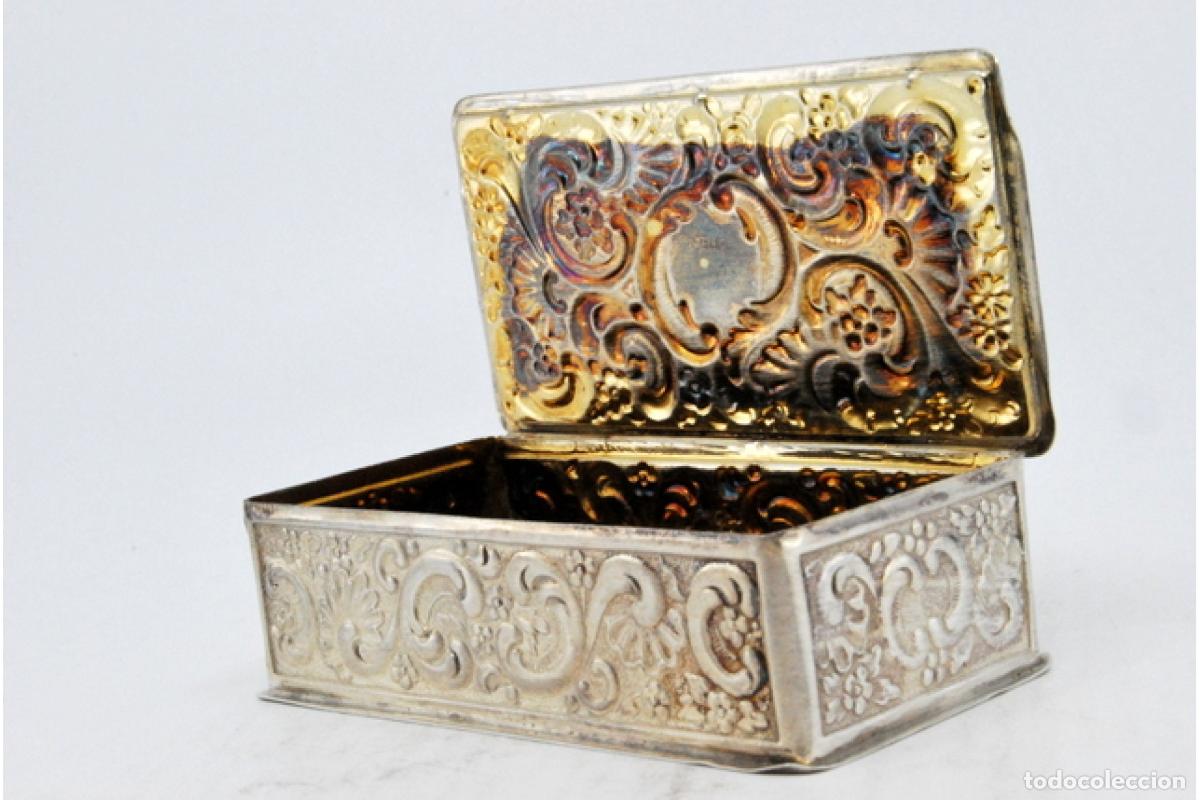 Antig&uuml;edades: Caja de rap&eacute;, en plata - Foto 6