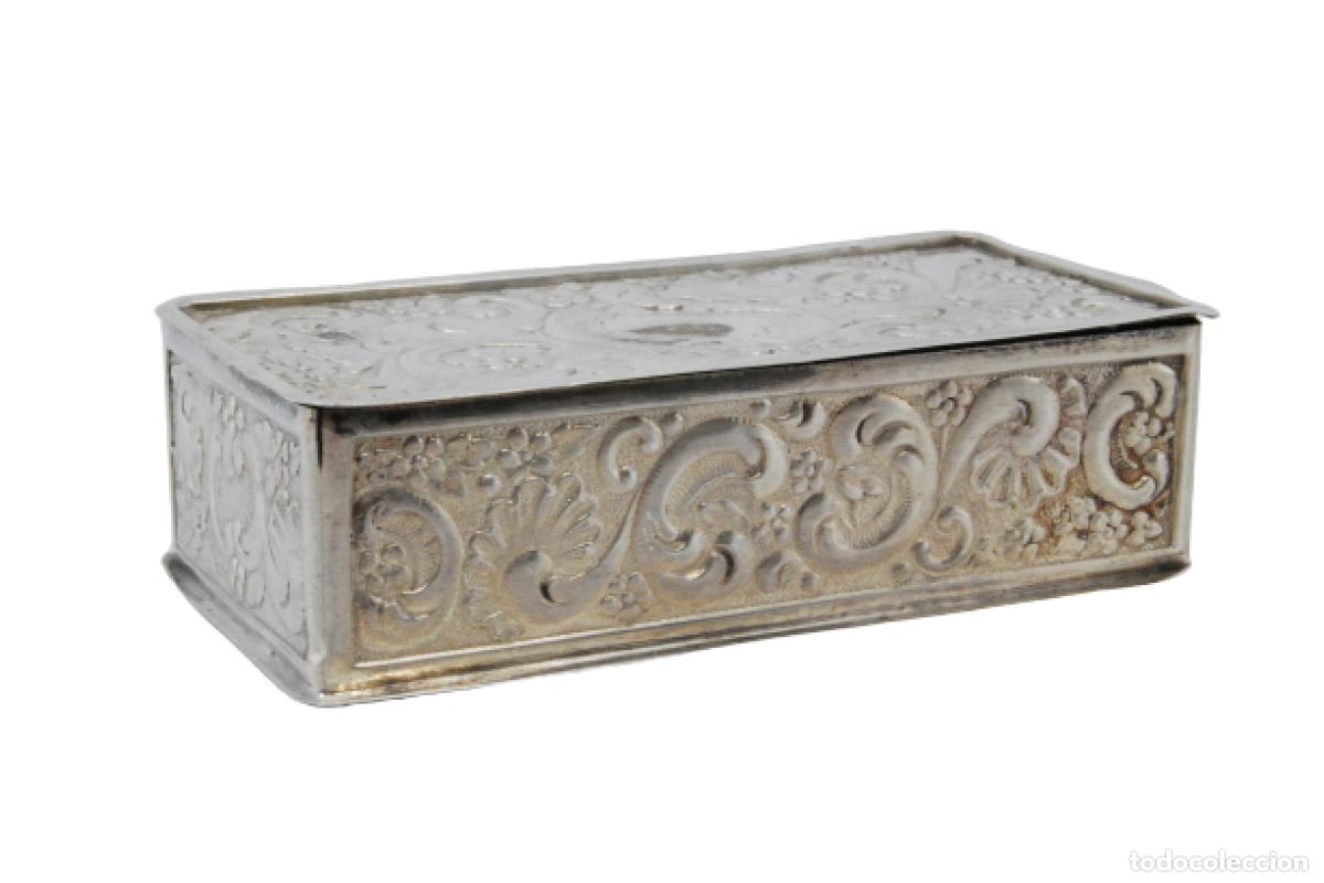 Antig&uuml;edades: Caja de rap&eacute;, en plata - Foto 1