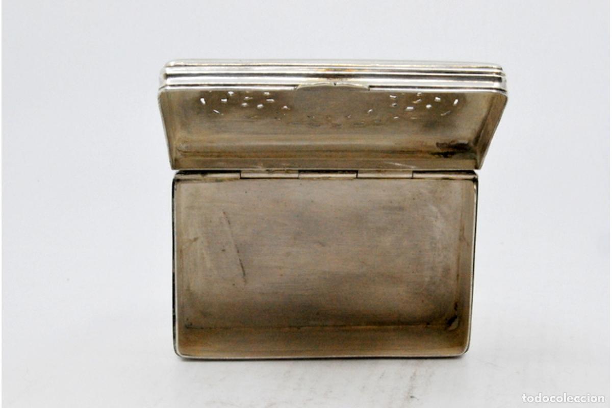 Antig&uuml;edades: Caja de rap&eacute;, en plata - Foto 3