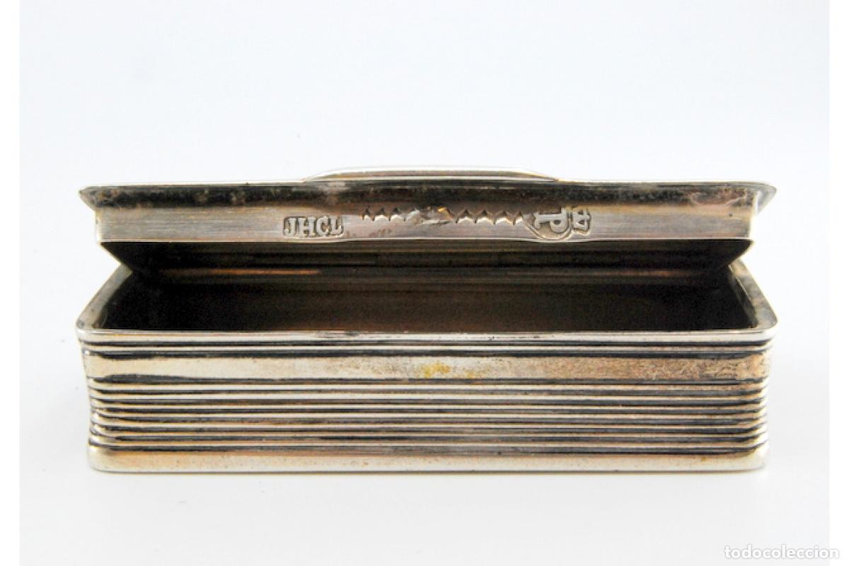 Antig&uuml;edades: Caja de rap&eacute;, en plata - Foto 2