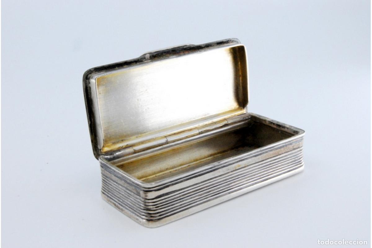 Antig&uuml;edades: Caja de rap&eacute;, en plata - Foto 7