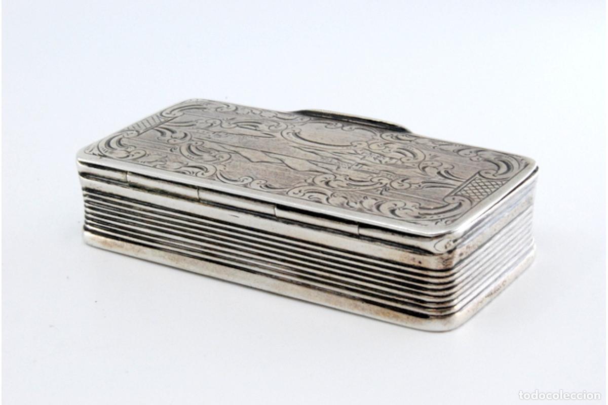 Antig&uuml;edades: Caja de rap&eacute;, en plata - Foto 8