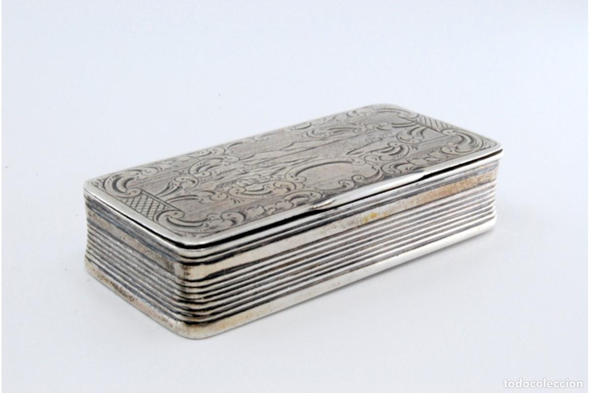 Antig&uuml;edades: Caja de rap&eacute;, en plata - Foto 9