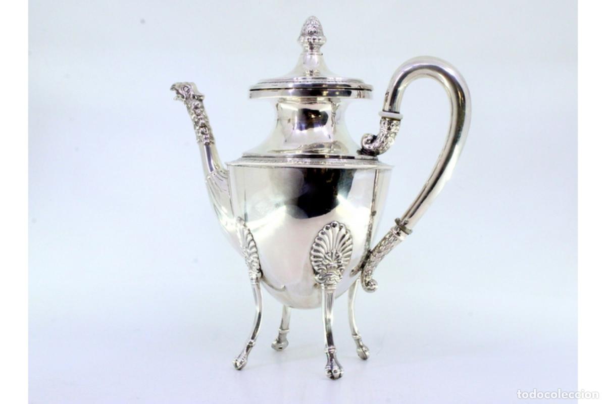 Antig&uuml;edades: Cafetera de plata - Foto 2