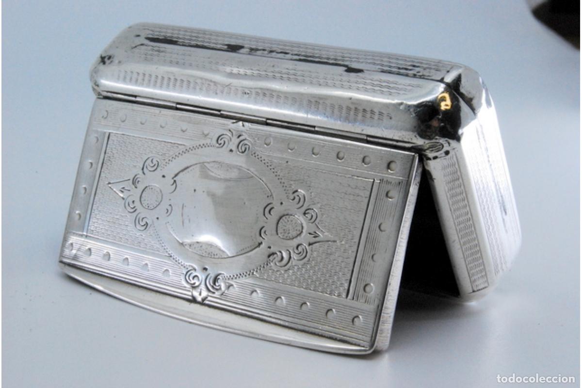 Antig&uuml;edades: Caja de rap&eacute;, en plata - Foto 8