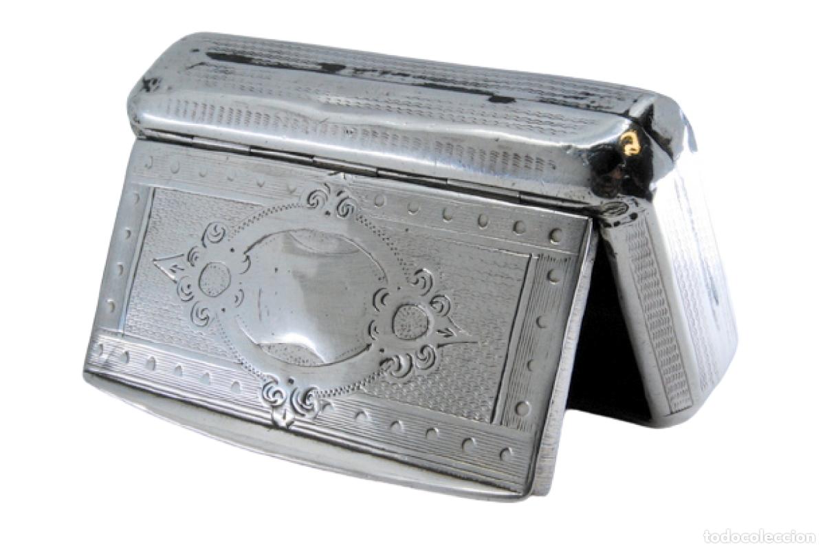 Antig&uuml;edades: Caja de rap&eacute;, en plata - Foto 1