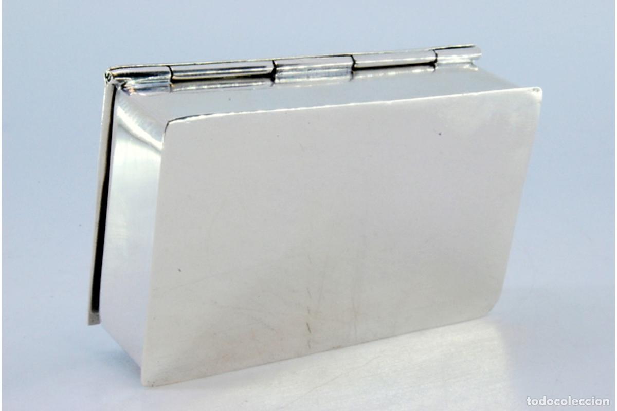 Antig&uuml;edades: Caja plateada para pins. - Foto 4