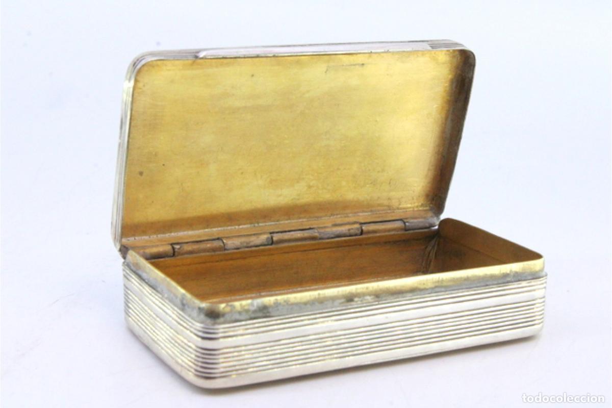 Antig&uuml;edades: Caja de rap&eacute;, en plata - Foto 3