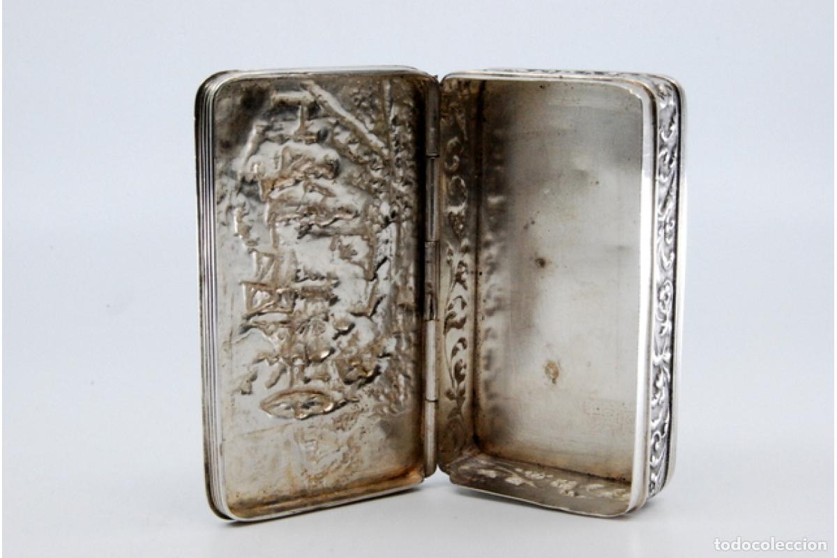 Antig&uuml;edades: Caja de rap&eacute;, en plata - Foto 3