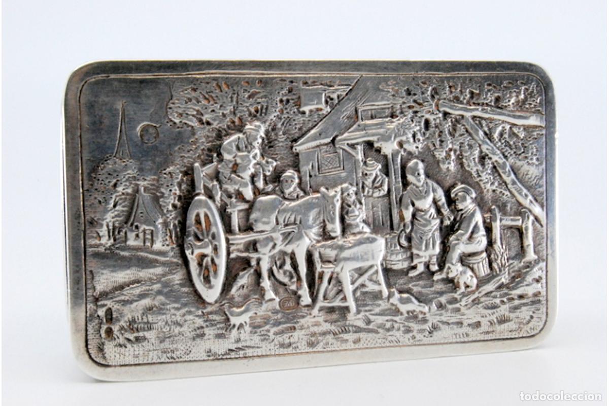 Antig&uuml;edades: Caja de rap&eacute;, en plata - Foto 7