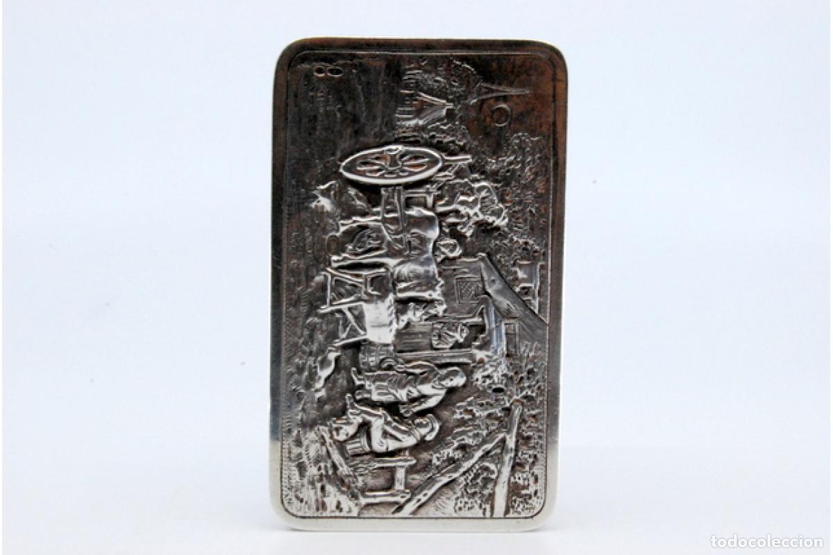 Antig&uuml;edades: Caja de rap&eacute;, en plata - Foto 10