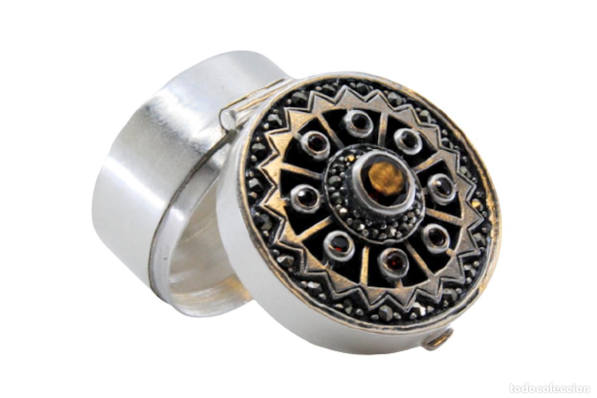 Oggetti Antichi: Pastillero, en color plata