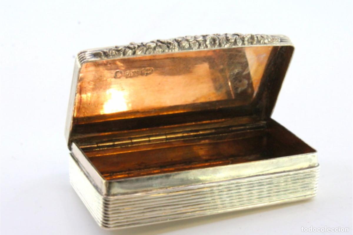 Antig&uuml;edades: Caja de rap&eacute;, en plata - Foto 2