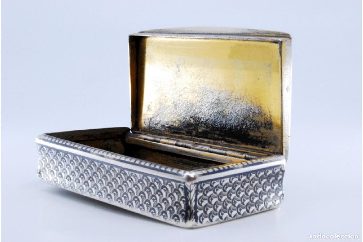 Antig&uuml;edades: Caja de rap&eacute;, en plata - Foto 5