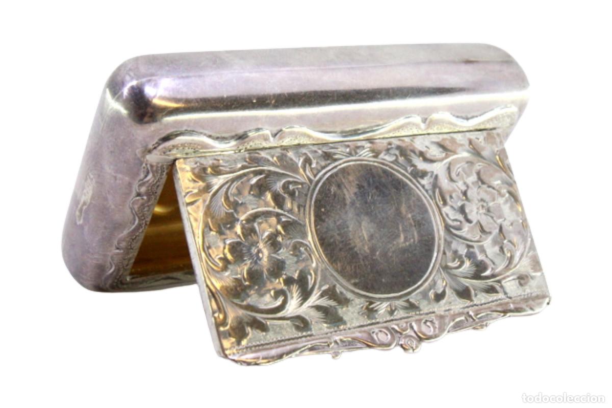 Antig&uuml;edades: Caja de rap&eacute;, en plata - Foto 1