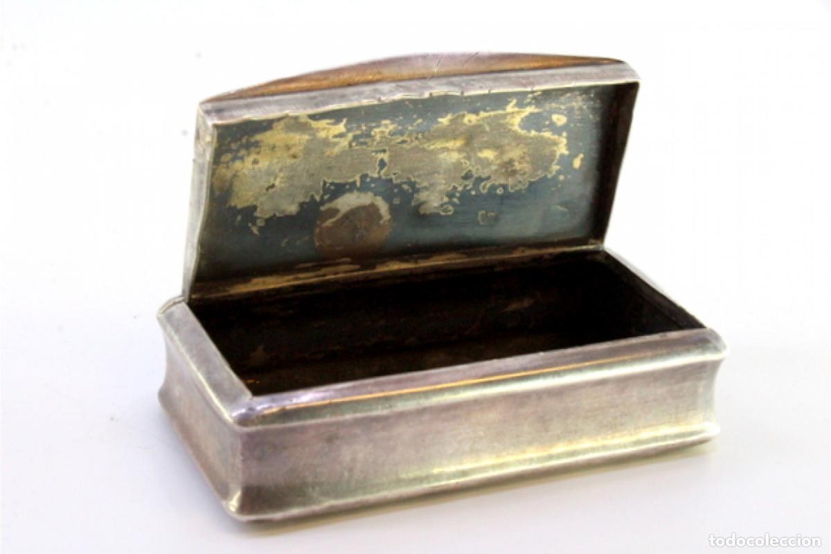 Antig&uuml;edades: Caja de rap&eacute;, en plata - Foto 2