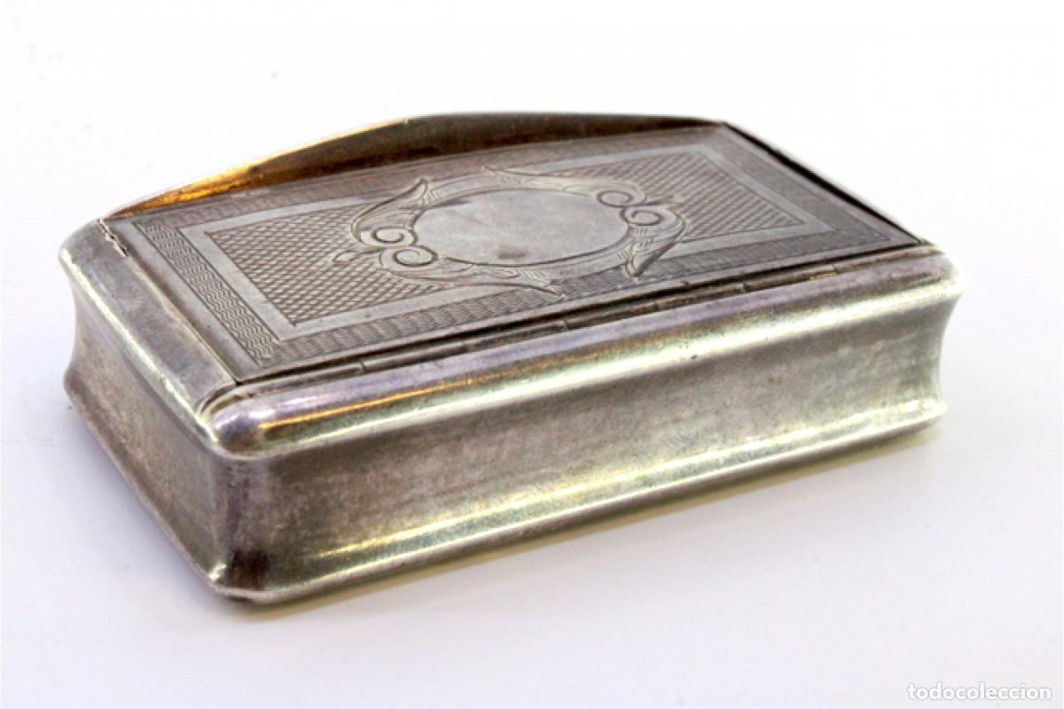 Antig&uuml;edades: Caja de rap&eacute;, en plata - Foto 3