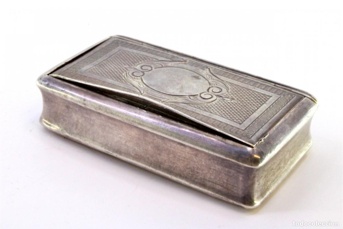 Antig&uuml;edades: Caja de rap&eacute;, en plata - Foto 4
