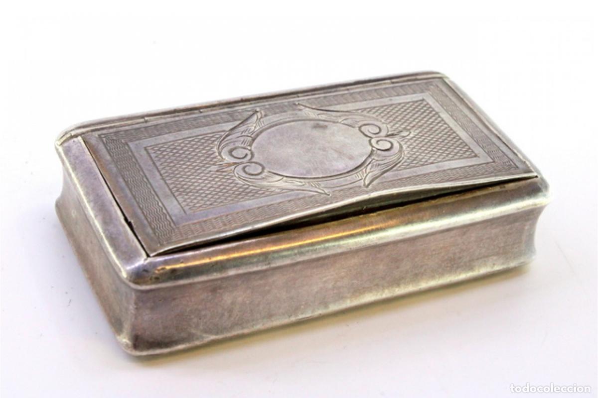 Antig&uuml;edades: Caja de rap&eacute;, en plata - Foto 5